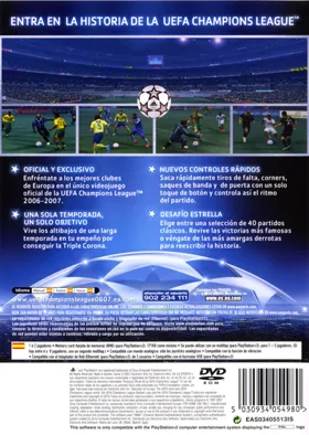 UEFA Champions League 2006-2007 box cover back